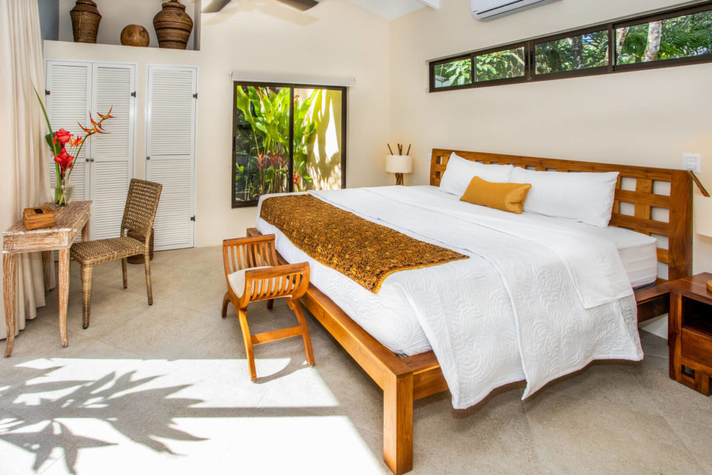 The bedrooms have lots of natural light and space.