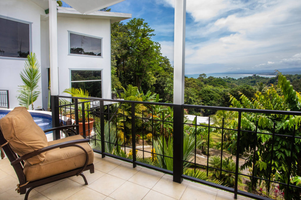 This bedroom balcony has direct access to the pool area, for a refreshing morning swim!