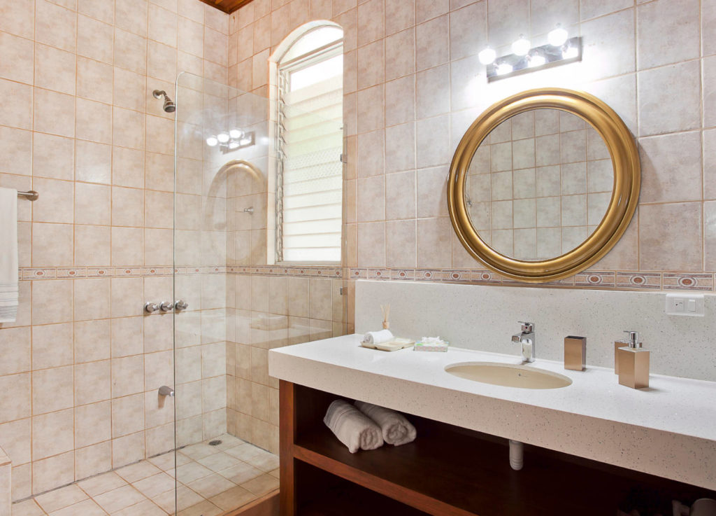 There are six full bathrooms in this luxury home and they are all spacious and impeccably decorated.