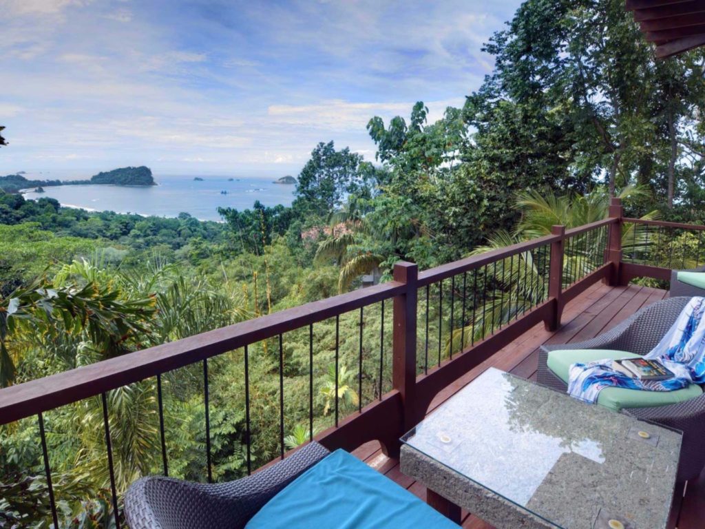 The master bedroom private balcony offers a fantastic ocean view.