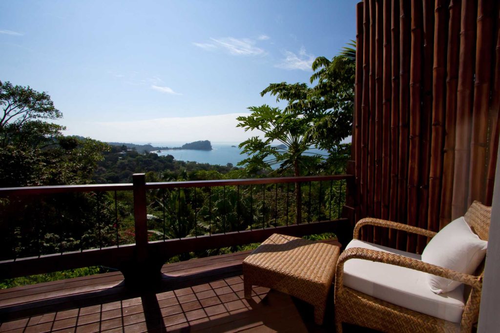 Relax in this comfy chair and take in the view. Monkeys are sure to visit!