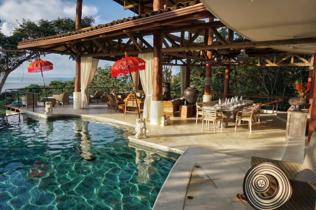Relax right next to the pool at this luxury Manuel Antonio villa and work on your tan. 