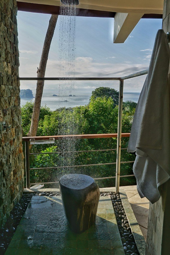 You may find yourself taking a shower outdoors, in the privacy of your villa! 