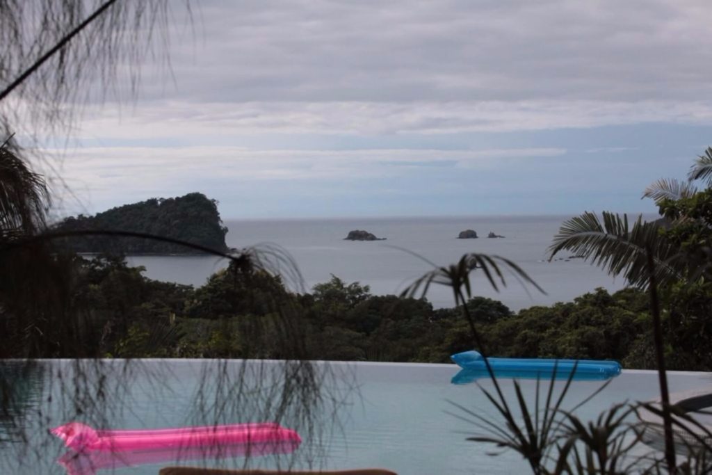 Enjoy your massive refreshing infinity pool as you look out to beautiful Pacific ocean views.
