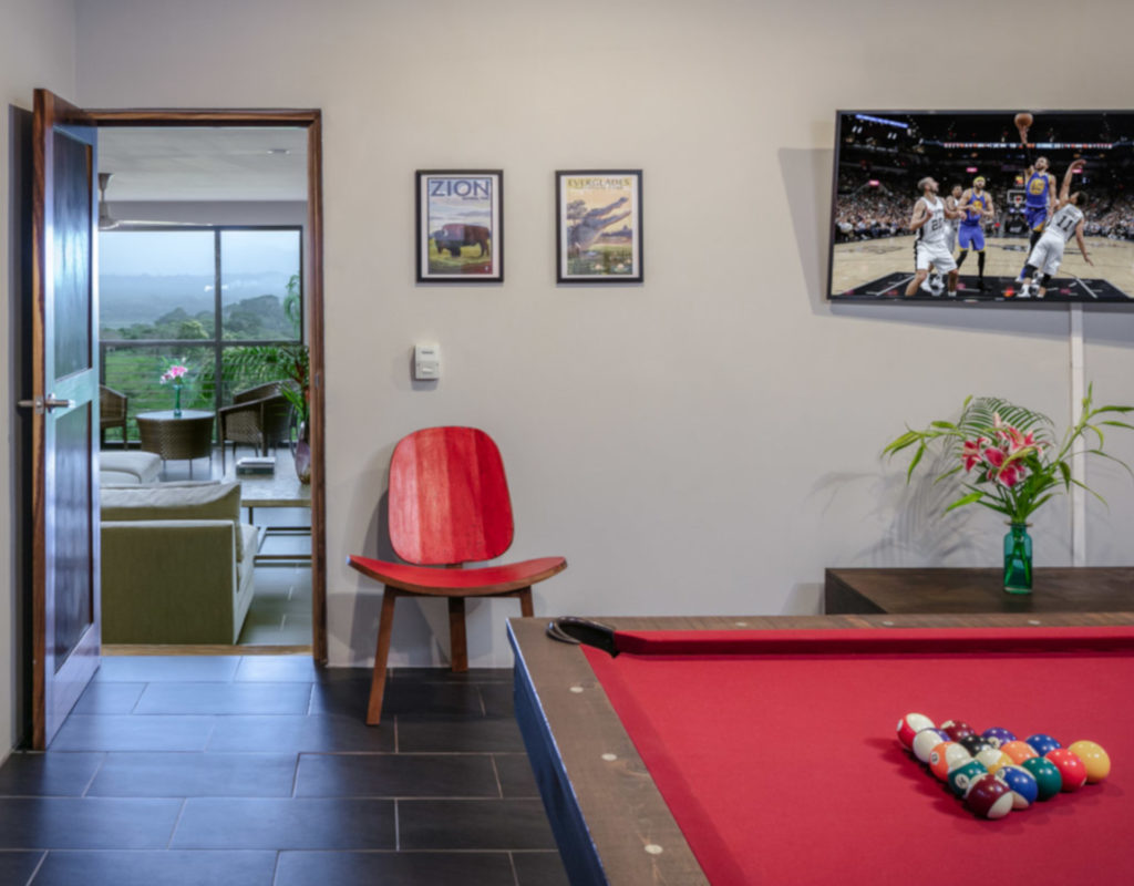 Catch up with your favorite team on the TV in the games room.