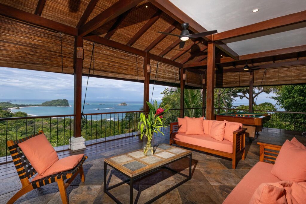 An elevated open-air lounge designed for relaxed afternoons, ocean breezes, and unforgettable views.