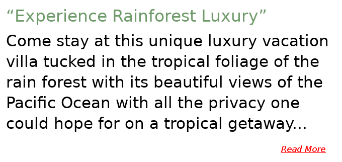 unique luxury vacation villa - dominical - Costa Rica