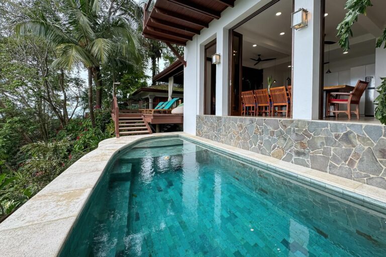 Private plunge pool beside a luxury villa in Manuel Antonio Costa Rica