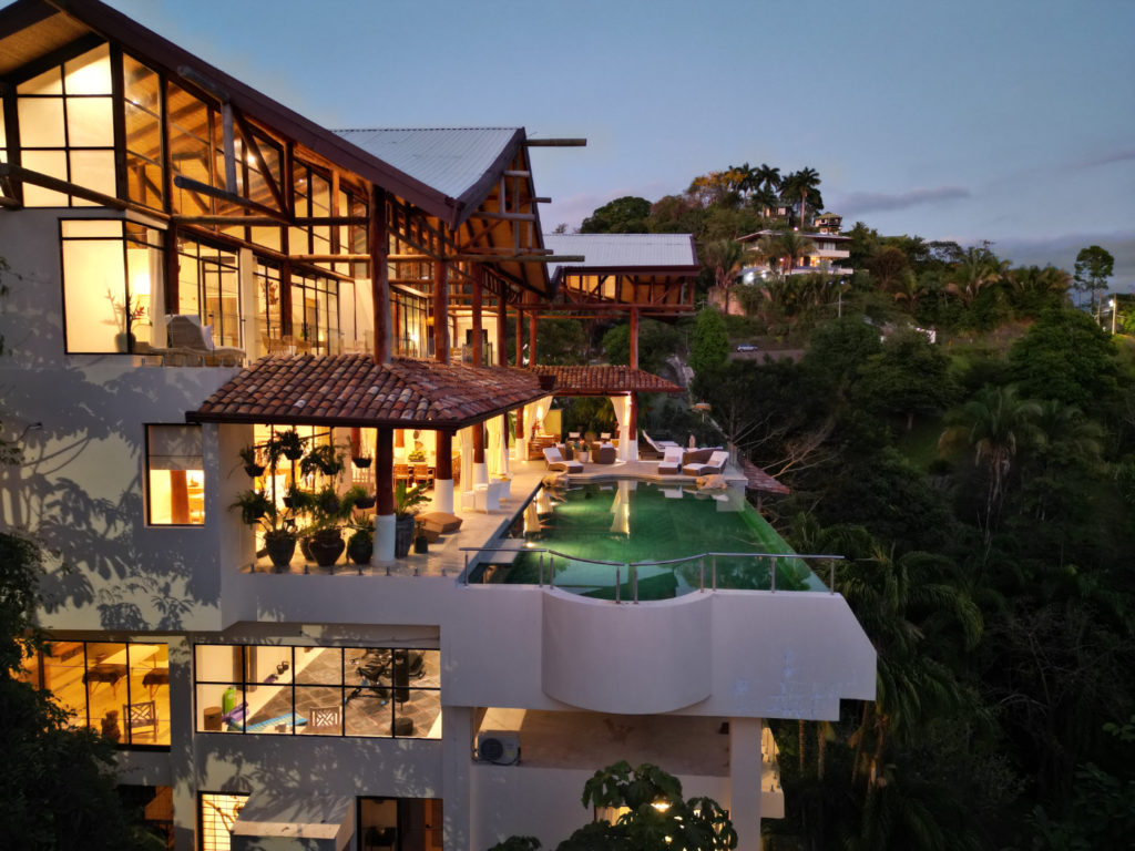 This is a 10-bedroom top-level luxury vacation villa with an immense pool and the best ocean views of Manuel Antonio, Costa Rica.