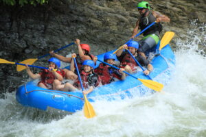 Whitewater rafting near Manuel Antonio
