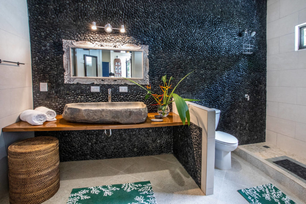 The beautiful natural features in this bathroom show the incredible thought and care given to the design of this villa.