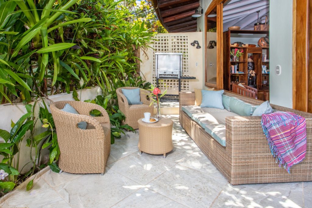 Amazing areas to lounge outside in your luxury Manuel Antonio rental home.