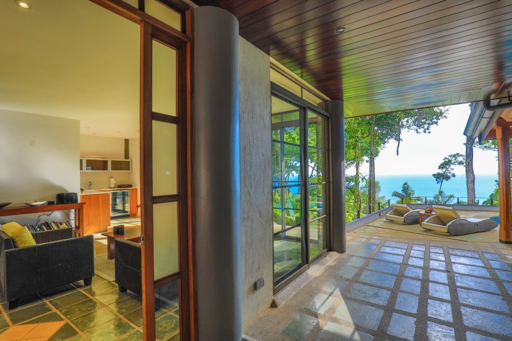 Ocean breezes can flow freely in and around the villa.